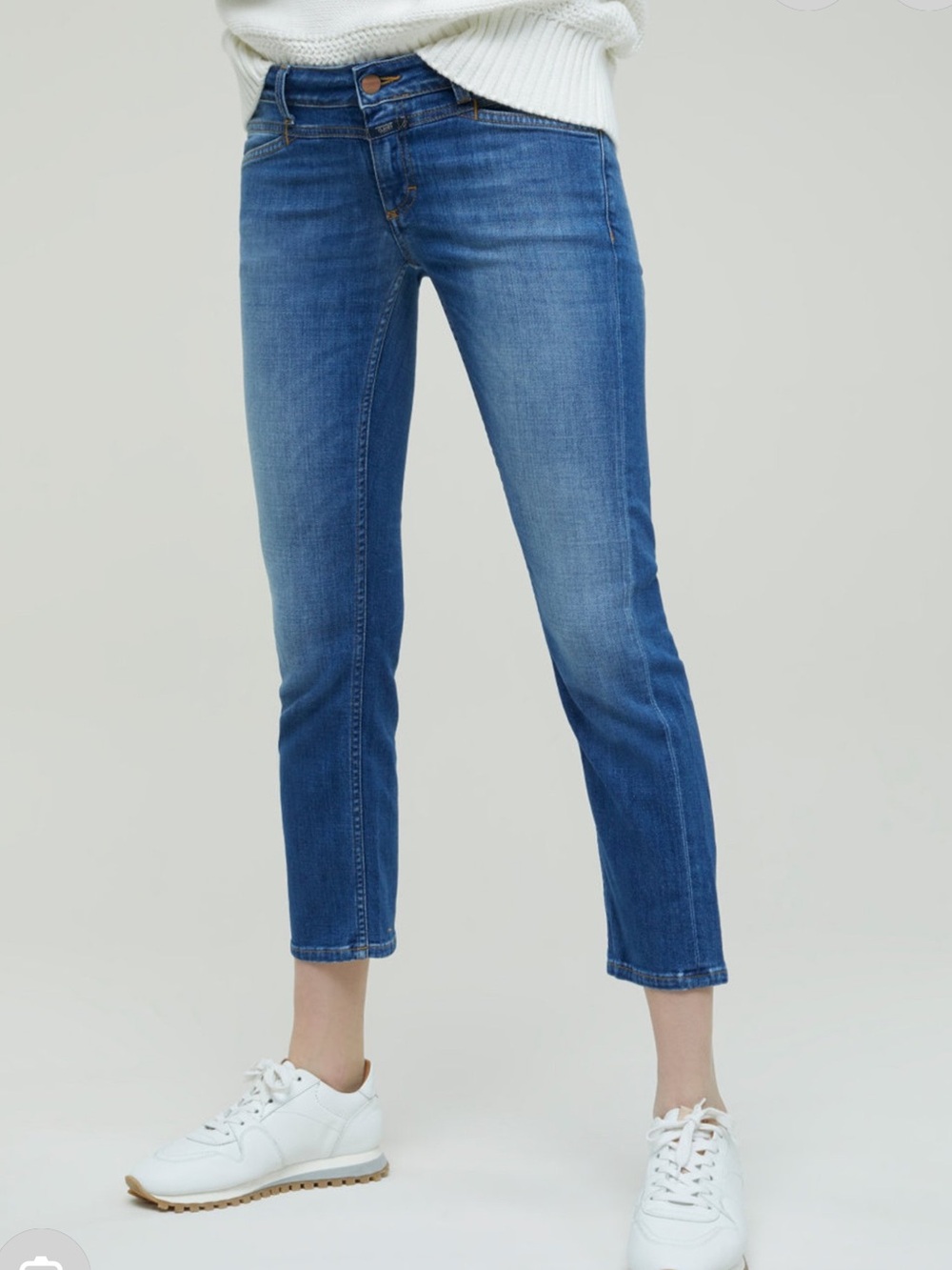 👗Closed Dark Blue Cropped Jeans-starlet